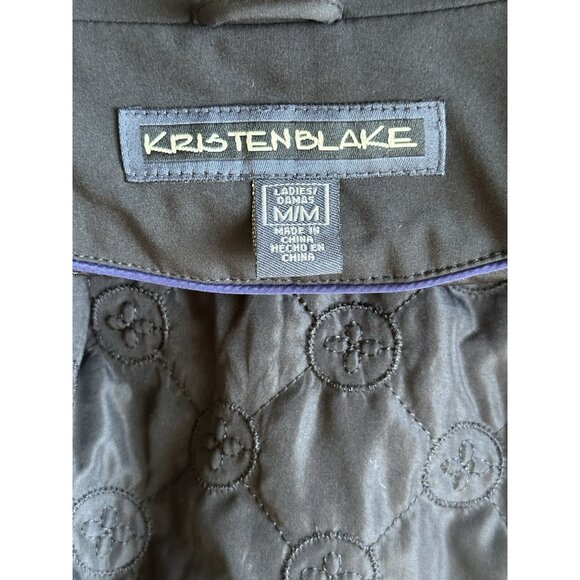 Kristen Blake Women’s Hooded Jacket Parka Raincoat Black Size M - Picture 7 of 8